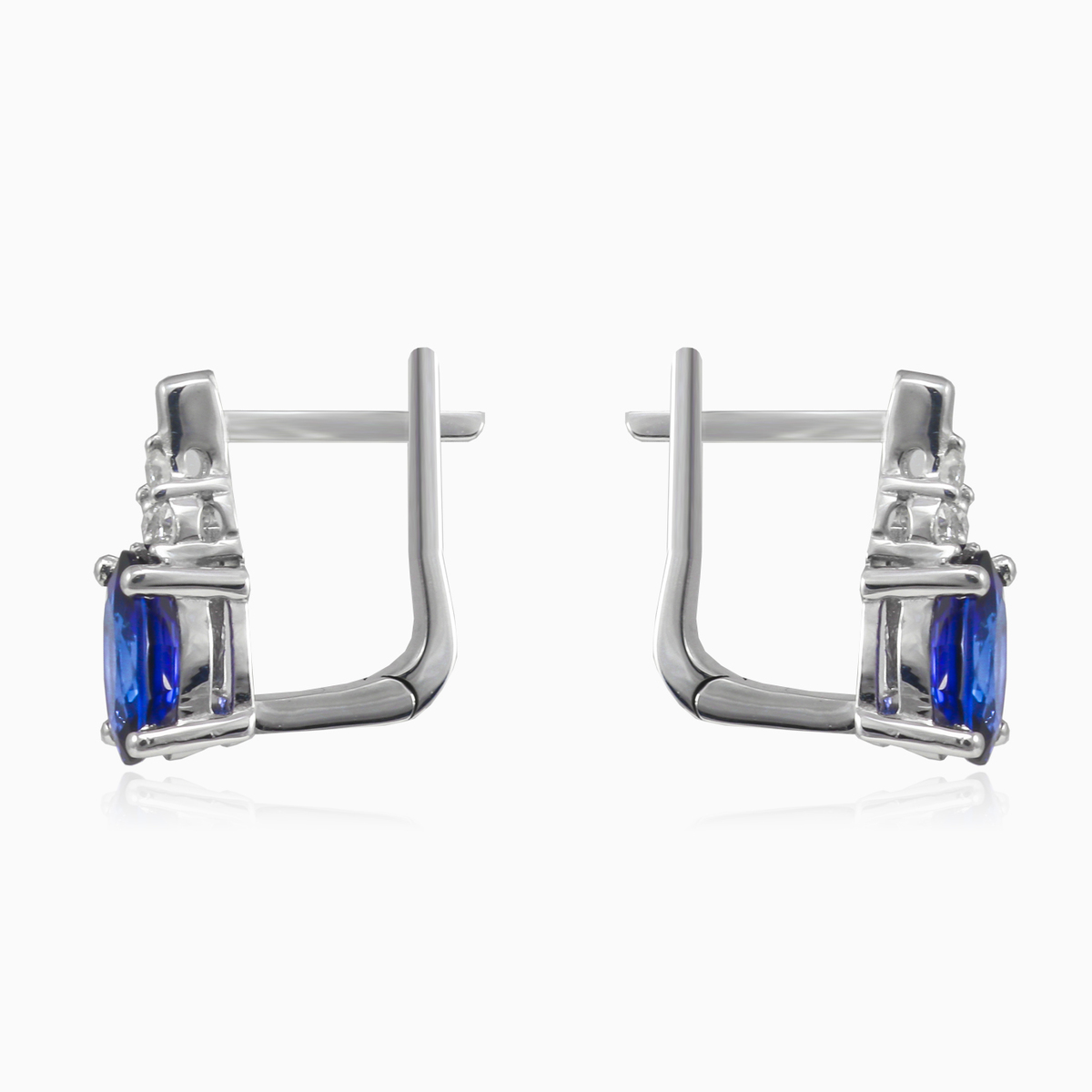 Oval sapphire earrings Женские Серьги Brillantino N.2