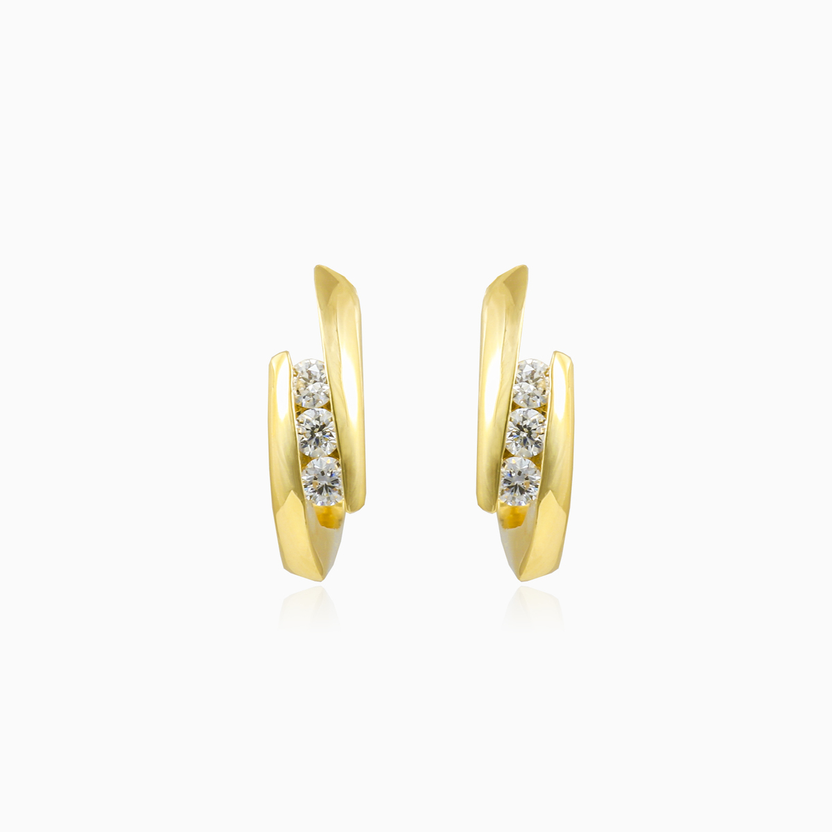 Channel-set diamond earrings woman Earrings Brillantino N.1