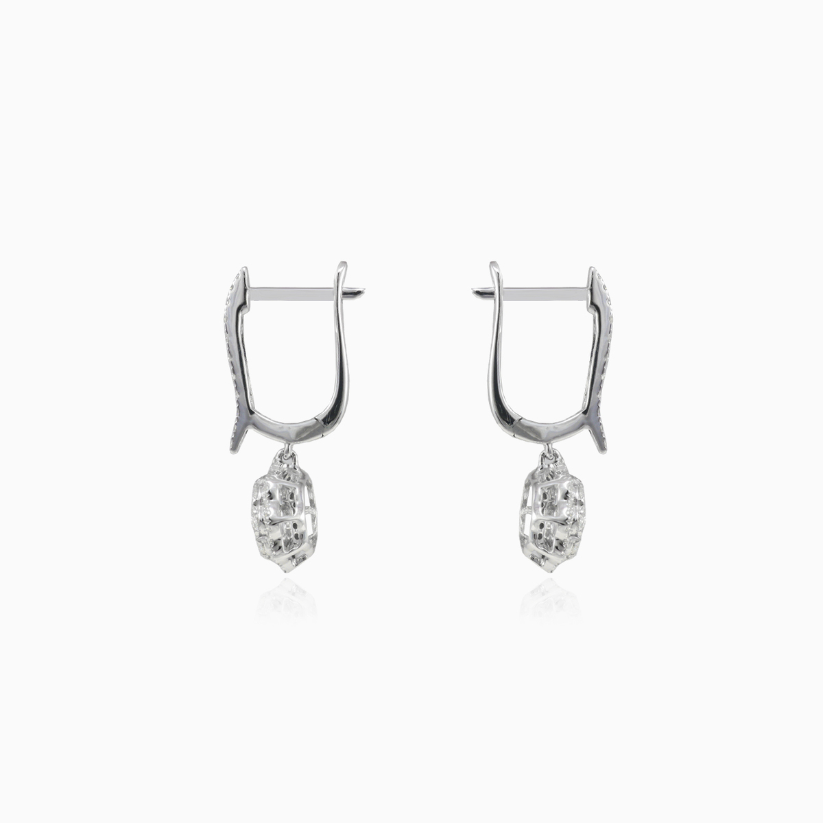 Pendientes flor de diamante colgantes mujer Pendientes Brillantino N.2
