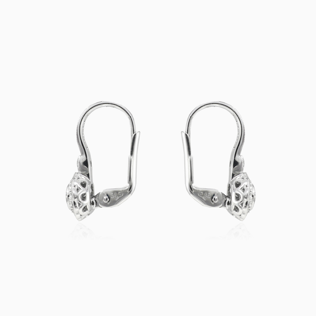 Vintage diamond flower earrings Женские Серьги Brillantino N.2