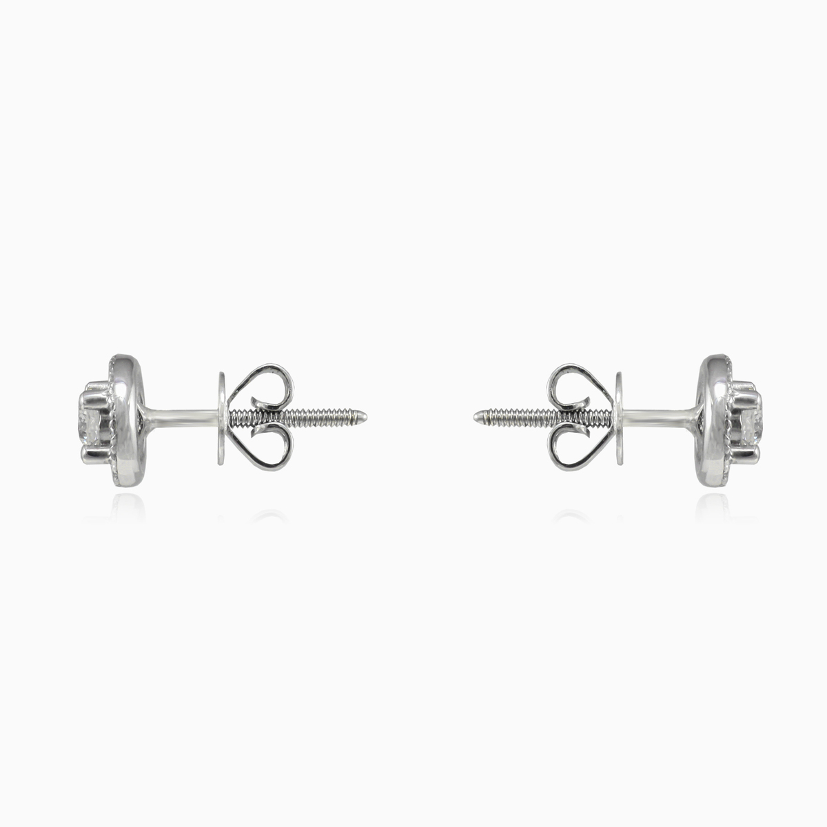 Runde Diamant Ohrstecker unisex Ohrringe Brillantino N.2