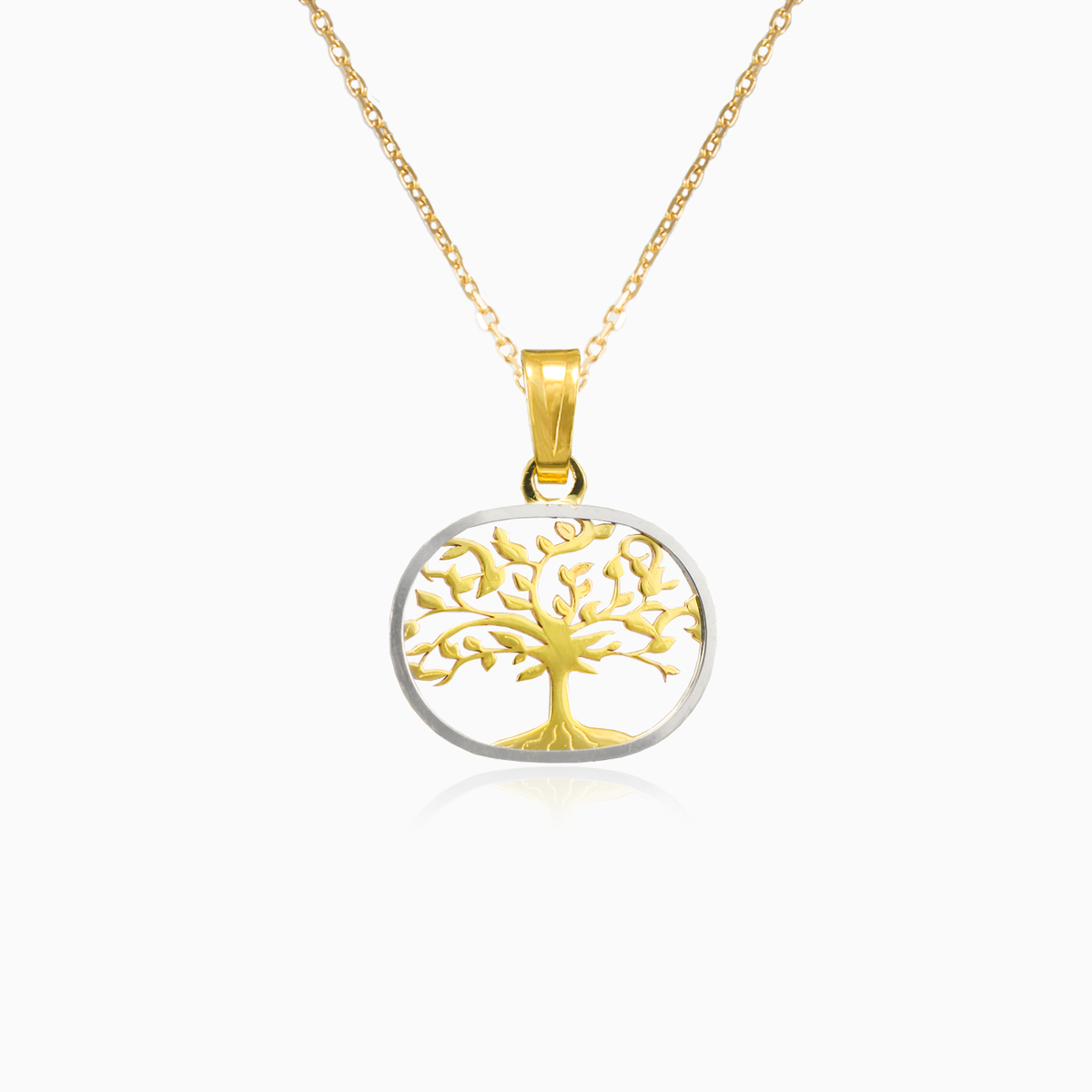 Colgante ovalado del árbol de la vida unisex Colgantes Tree of life N.1