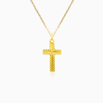 Engraved gold cross unisex Подвески Santa Croce