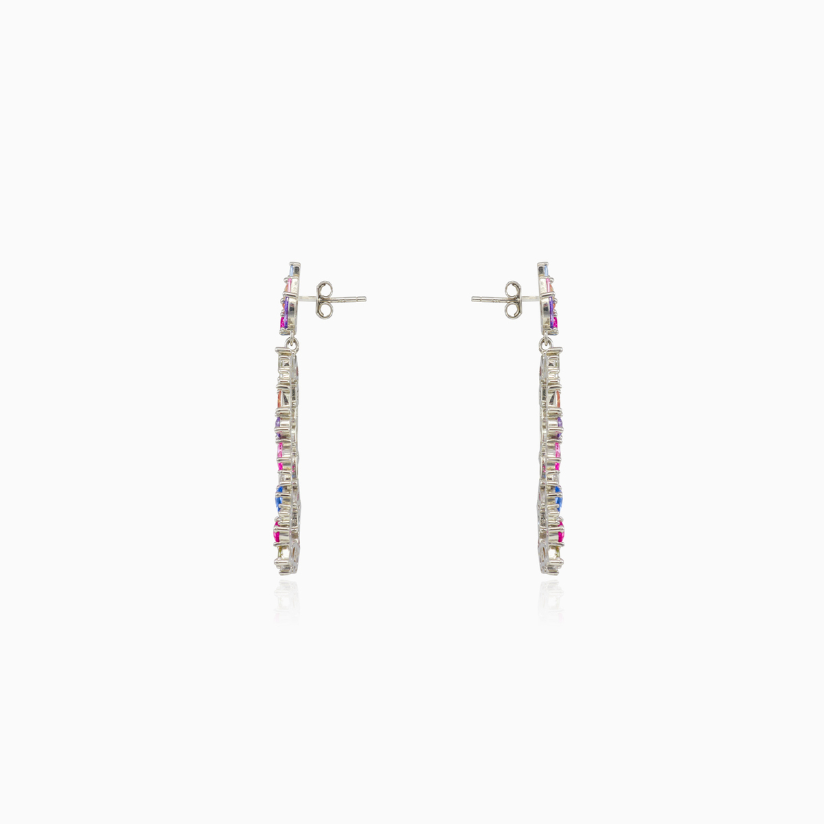 Boucles d'oreilles rectangulaires multicolores femme Boucles d'oreilles Mosaico N.2