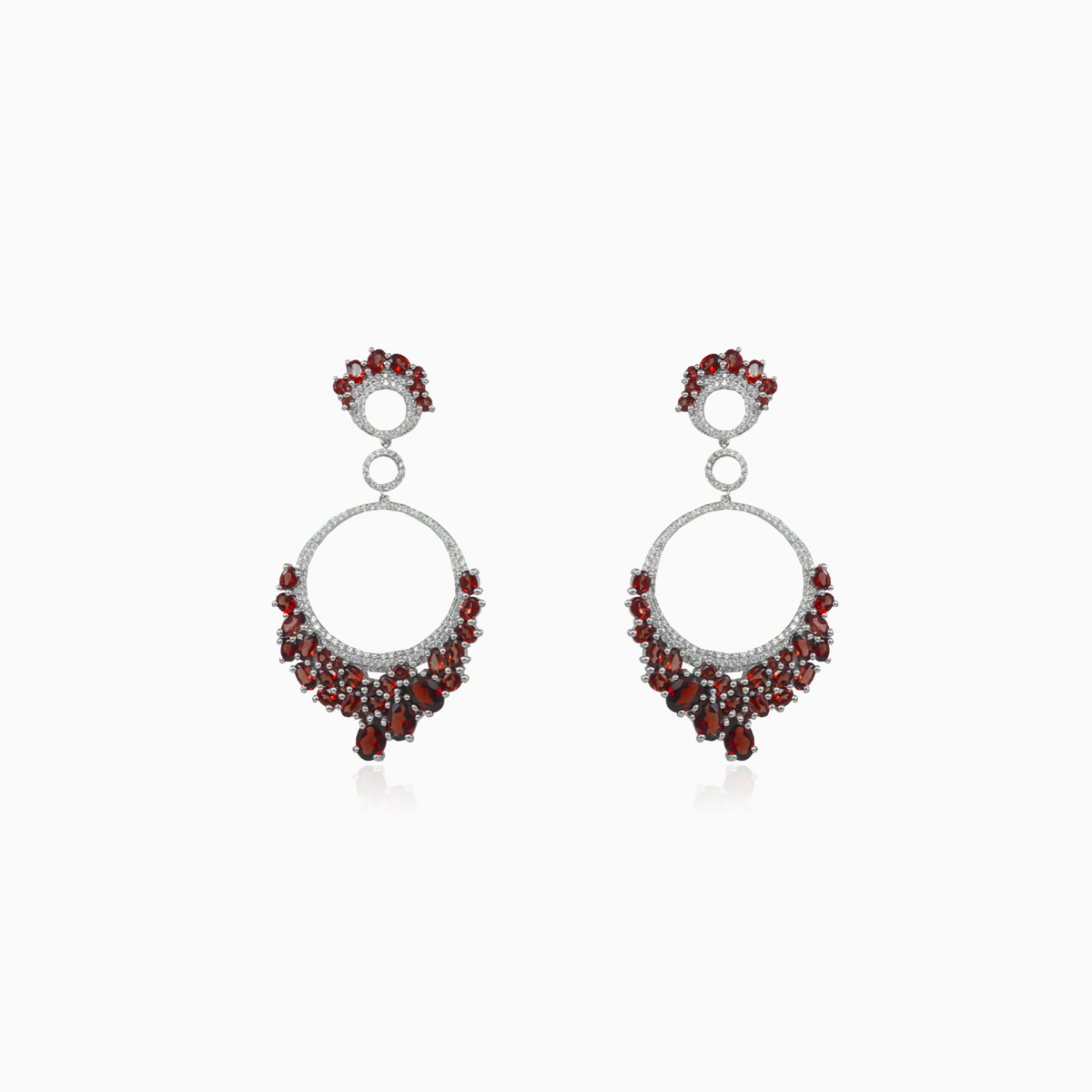 Massive garnet earrings woman Earrings Colorino N.1