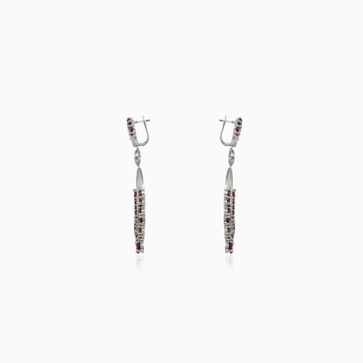Massive garnet earrings woman Earrings Colorino N.2