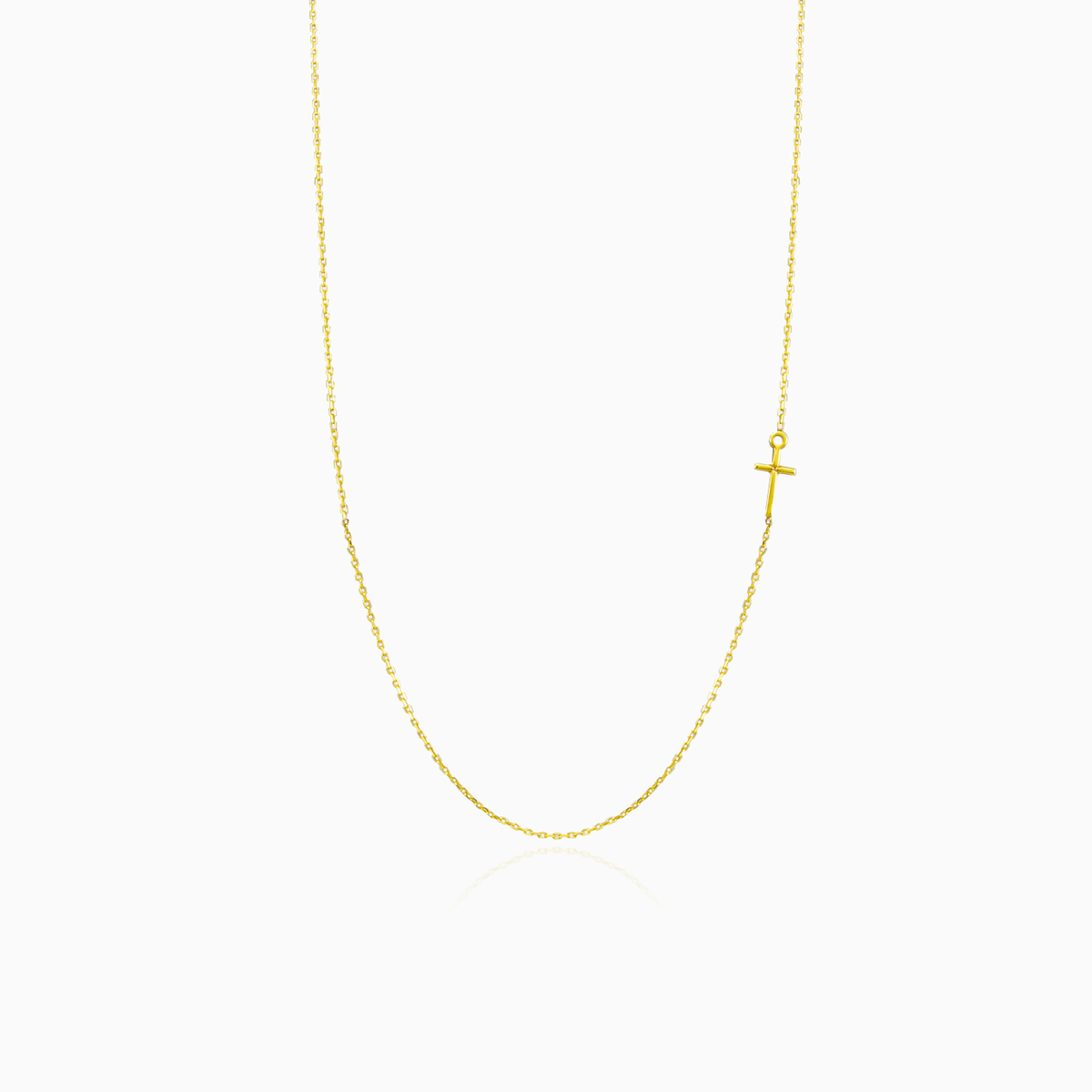 Collar minimalista de cruz de oro mujer Collares Tinge N.1