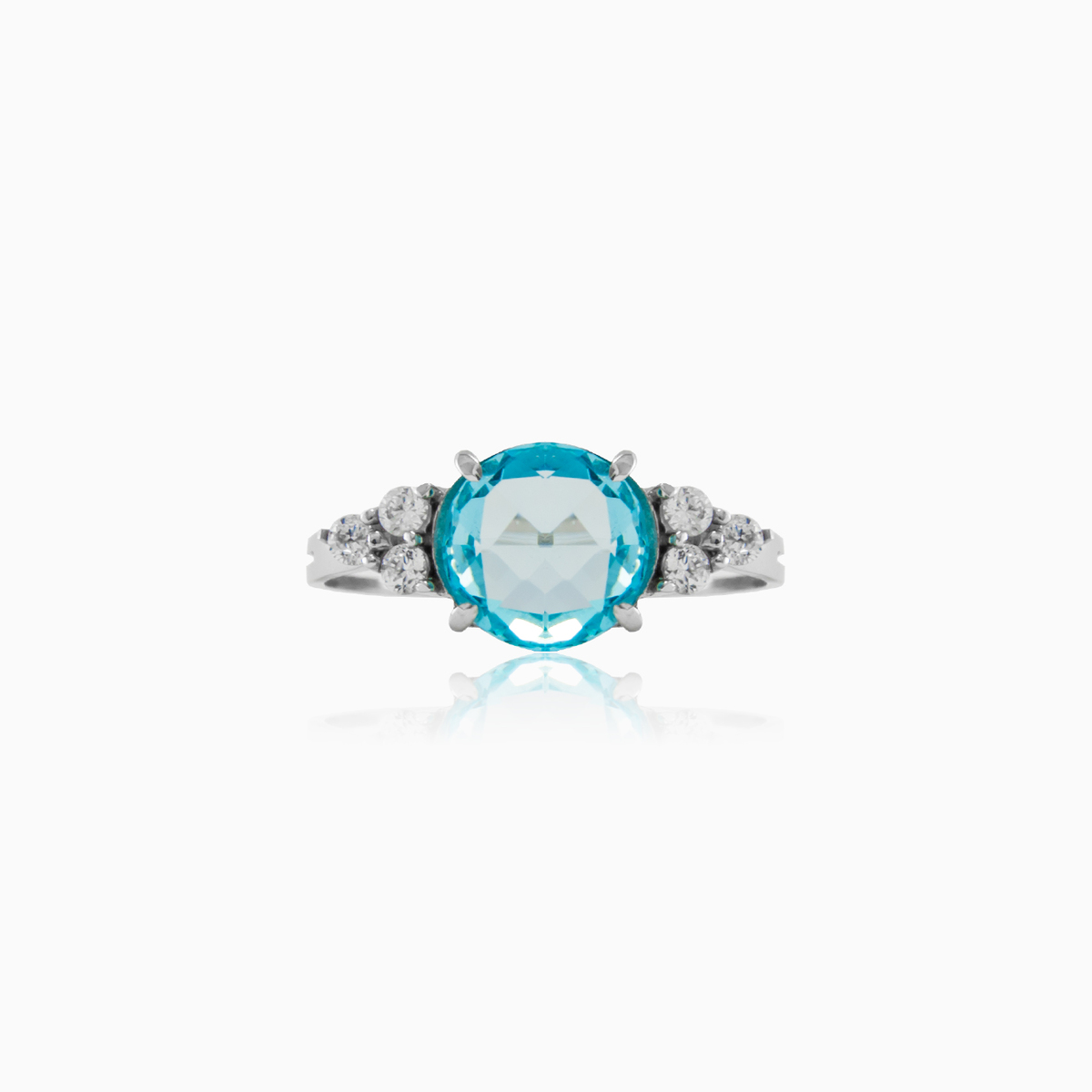 Blue Topaz engagement ring woman Engagement rings Tinge N.1