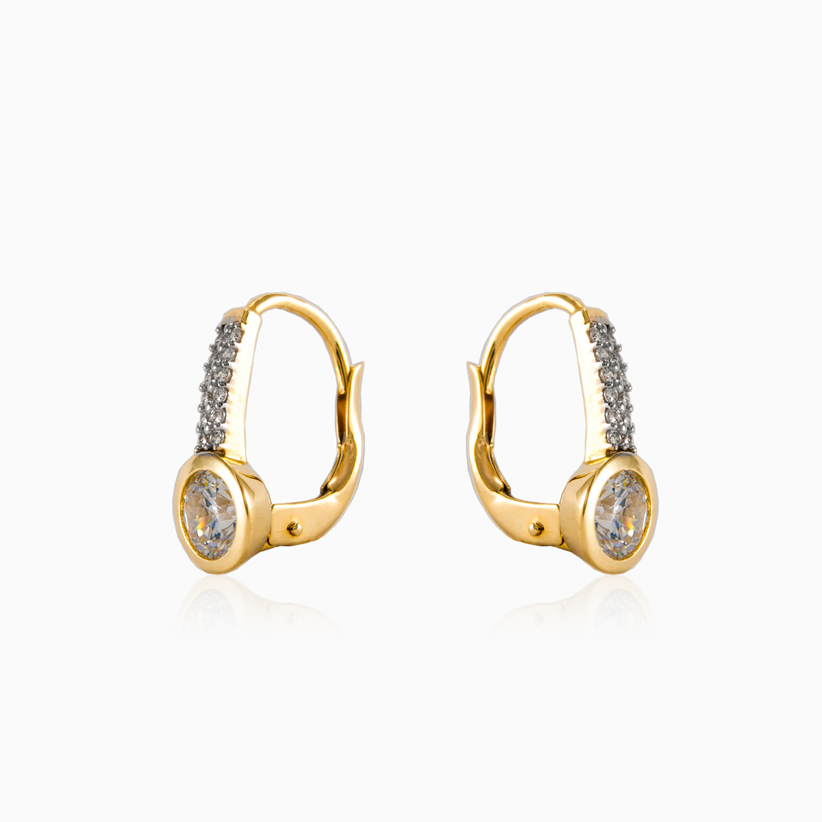 Ohrringe aus Gelbgold Fantasía Frauen Ohrringe Lustrous N.2