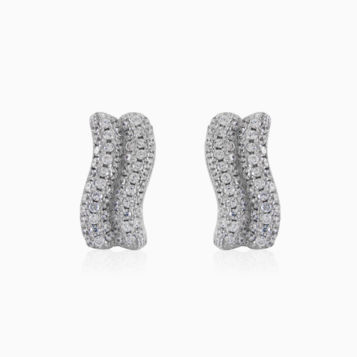 Třpytivé náušnice Vlny dámské Náušnice Shine bright N.1