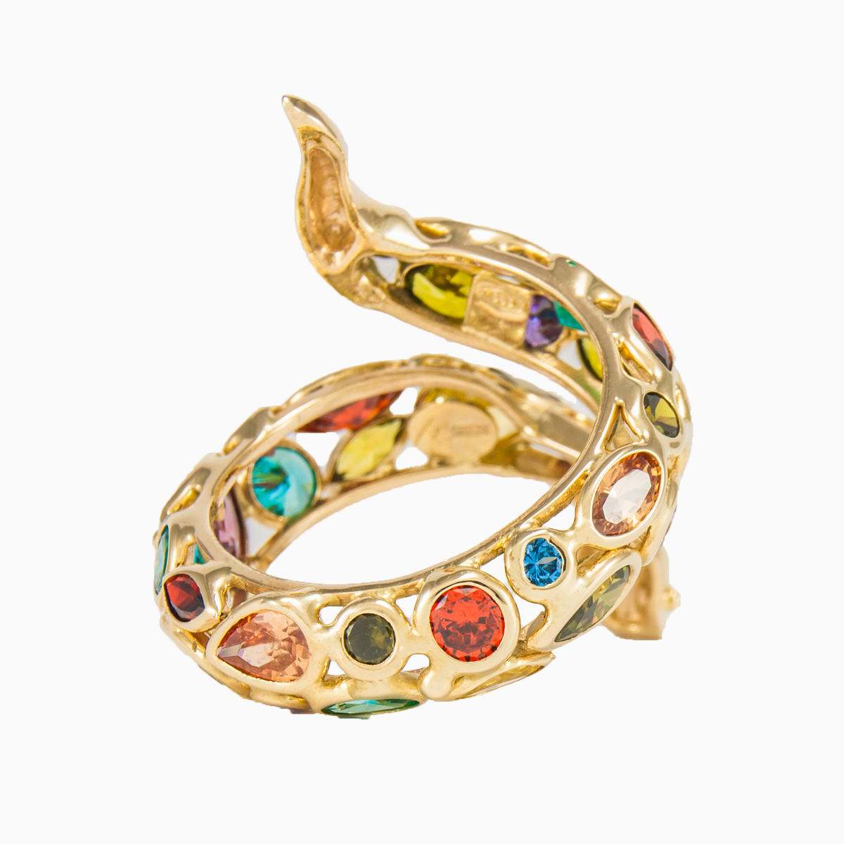 Mosaico gelber Schlangenring Frauen Ringe Mosaico N.5