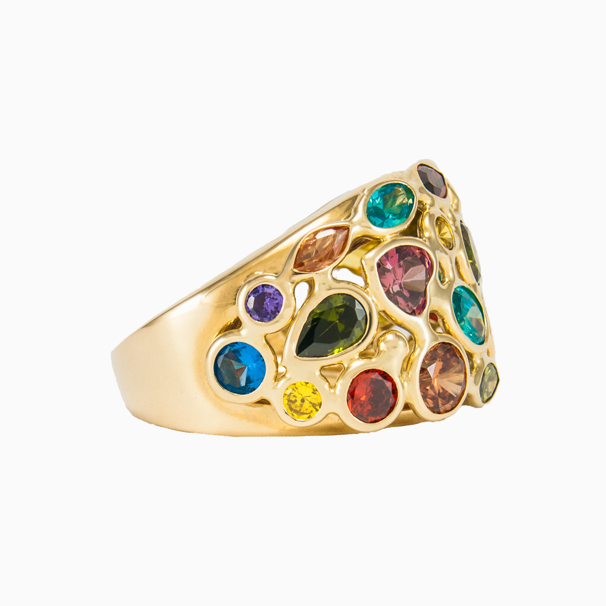 Кольцо MOSAICO из жёлтого золота Женские Кольца Mosaico N.4