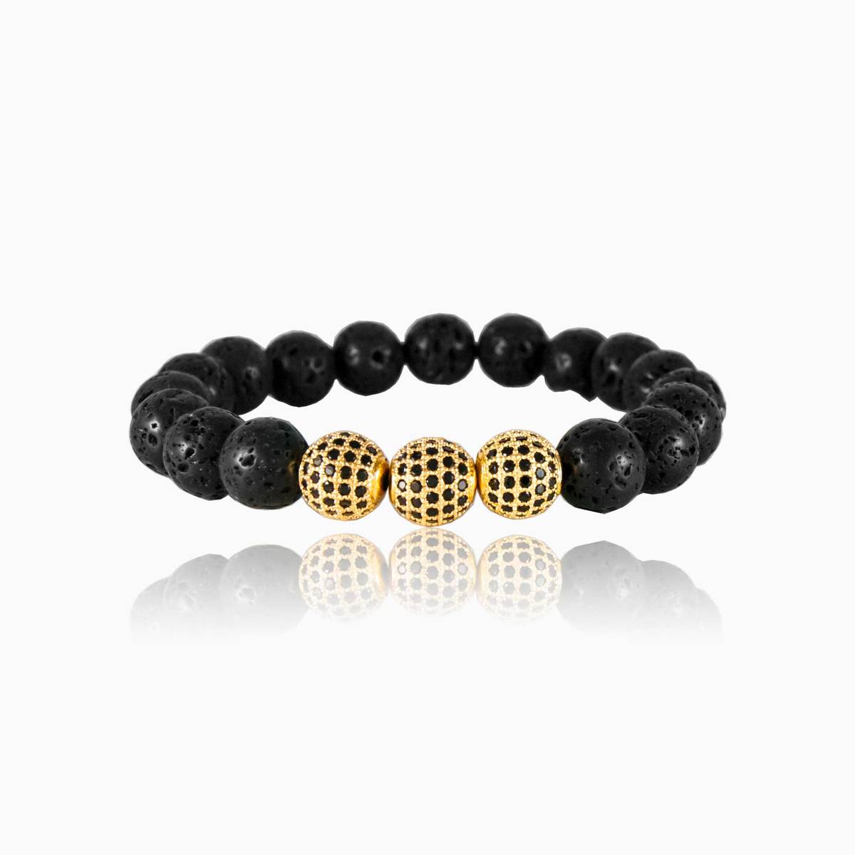 Lava Perle Männer Armbänder Rustico N.1