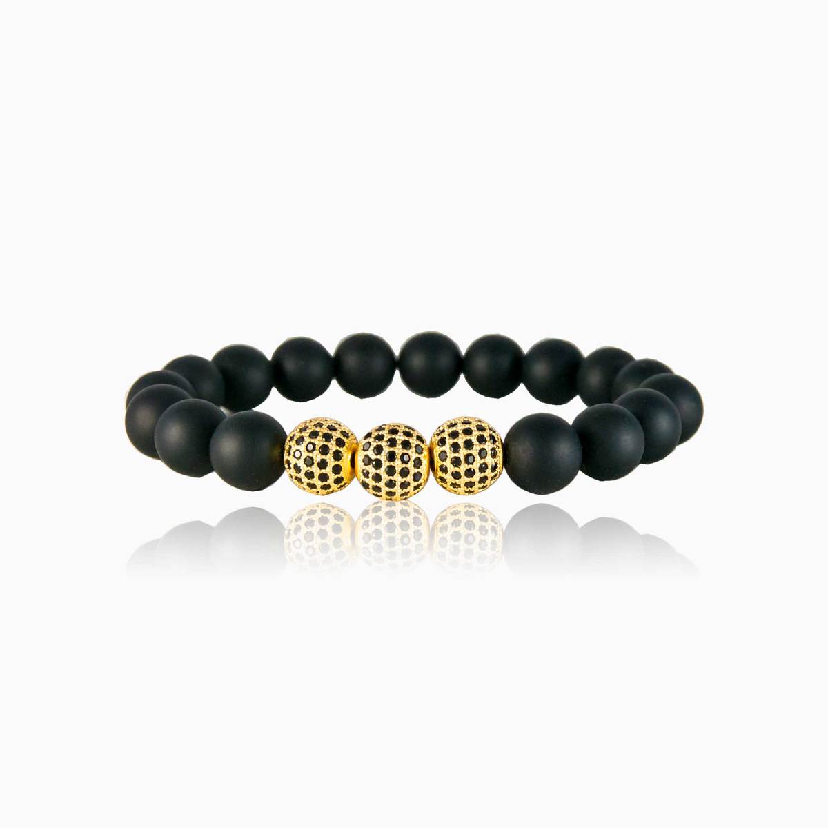 Onyx-Perlen Männer Armbänder Rustico N.1