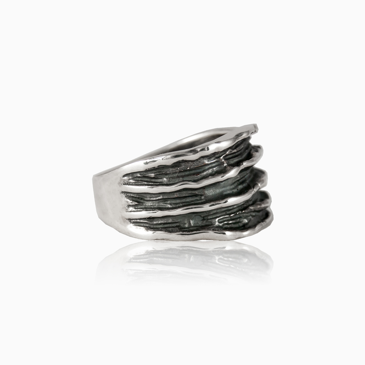 Silver wire ring unisex Rings Detallado N.2