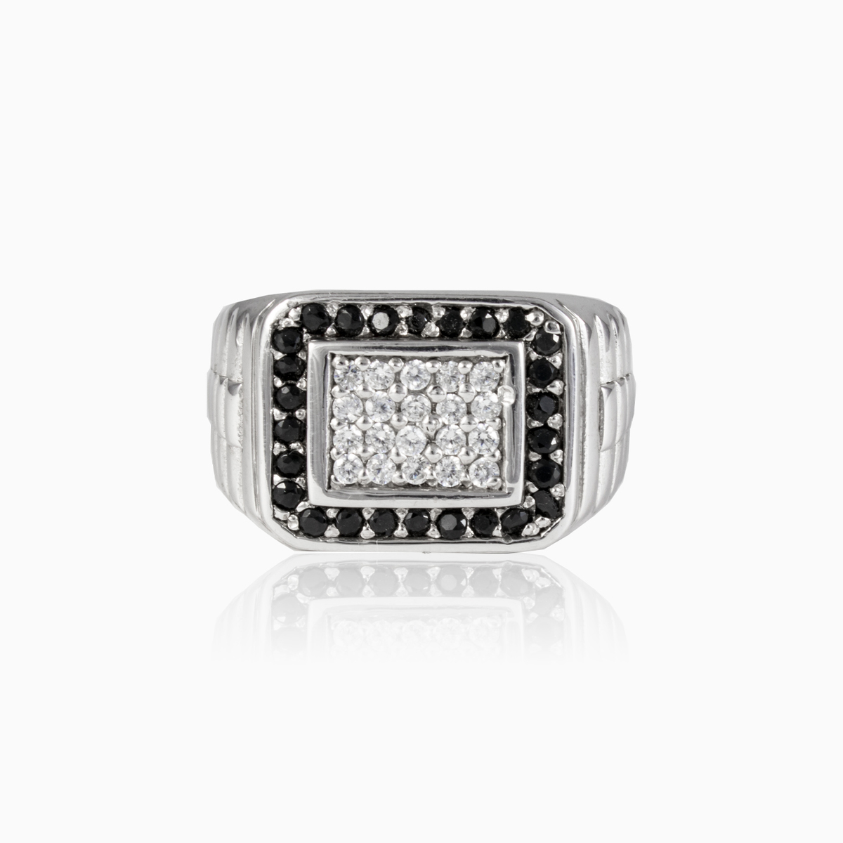 Anillo de cristal y espinela unisex Anillos oyster strap N.1