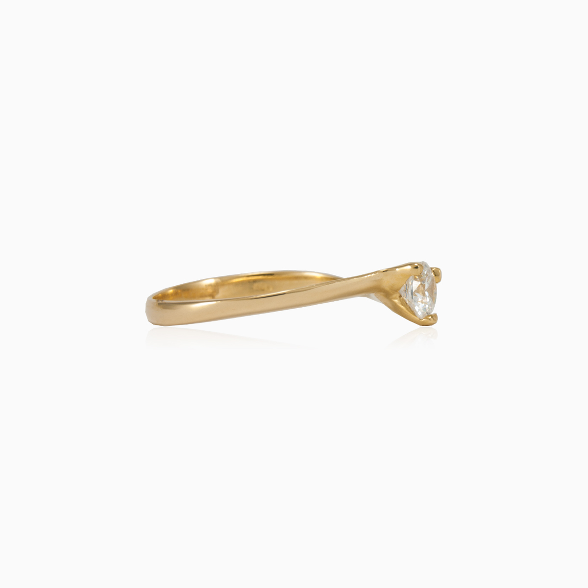 Zásnubní zlatý prsten Solitaire dámské Zásnubní prsteny Lustrous N.2